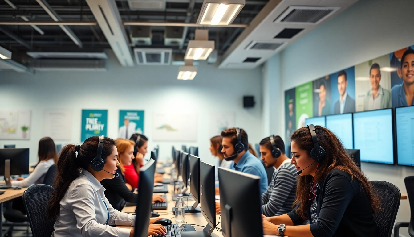 Agents at Tijuana call centers provide exceptional service in a modern workspace.