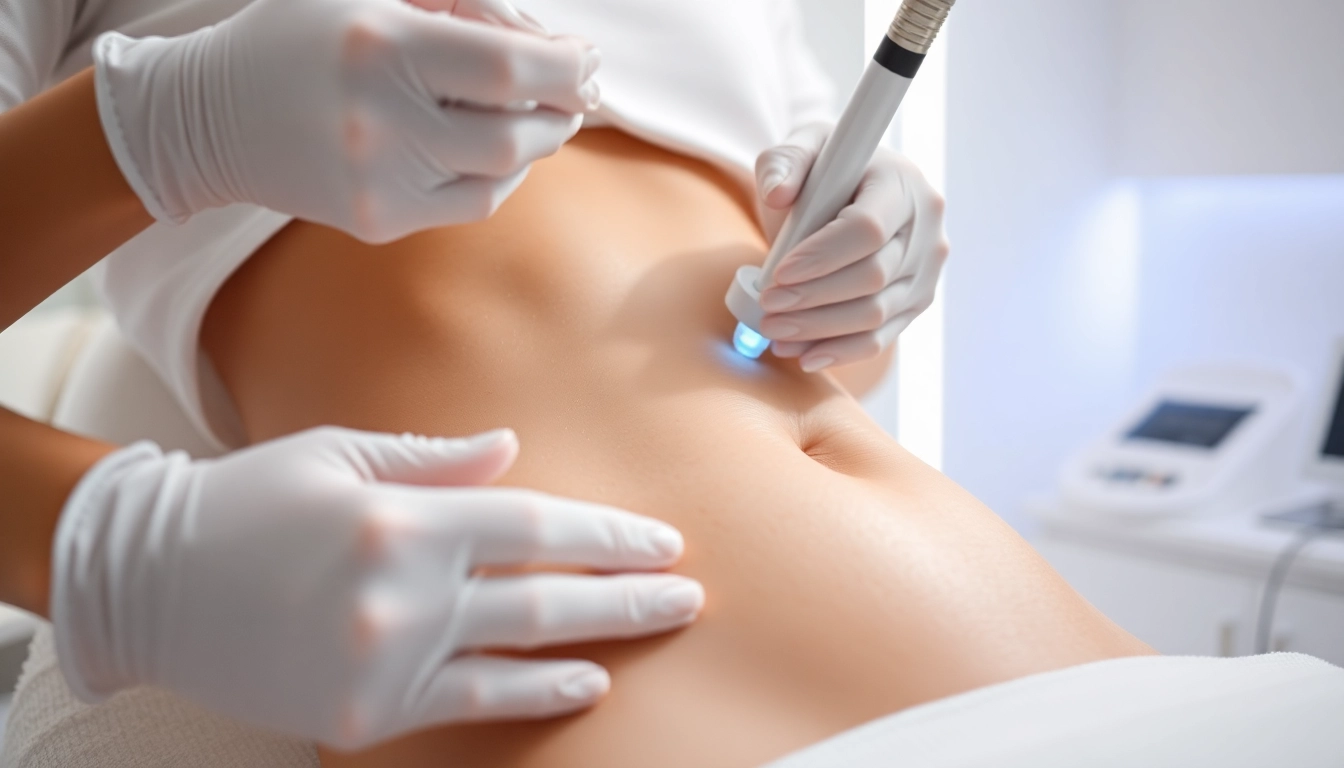 Transforming body sculpting results in a modern clinic setting with professional treatment delivery.