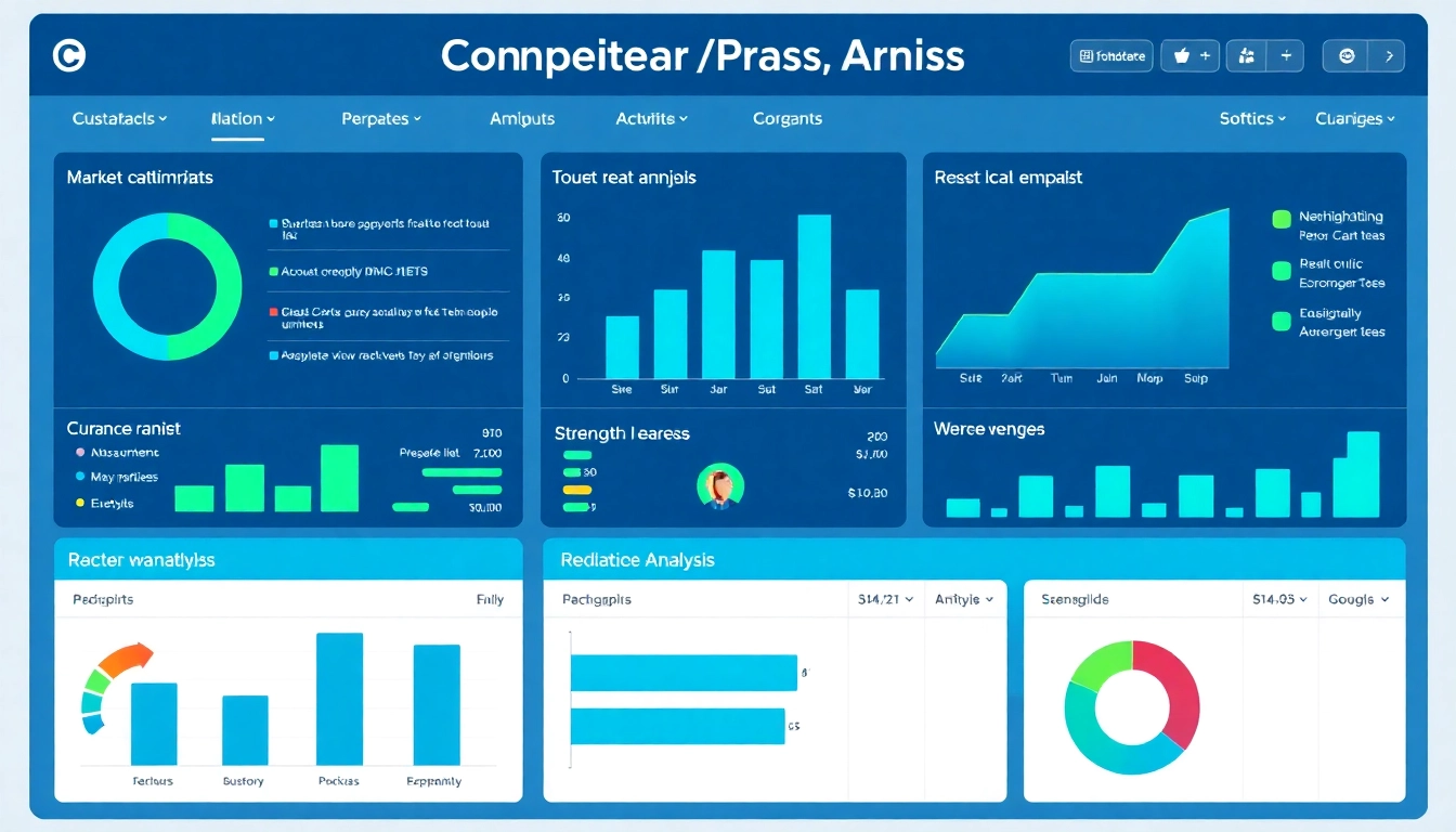 Visualize a thorough competitor analysis showcasing strengths, weaknesses, and market insights with charts.