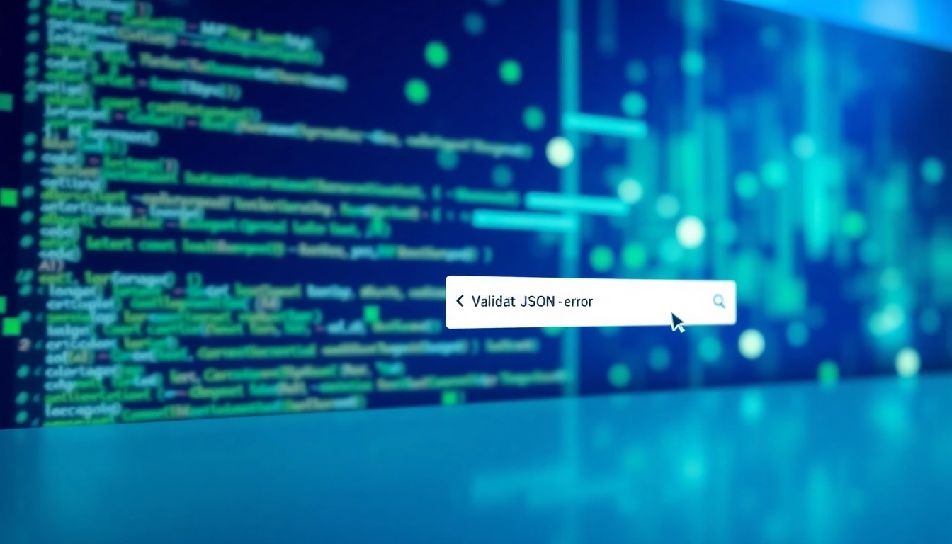 Validate JSON online with an interactive tool showcasing code snippets and error messages in a user-friendly interface.