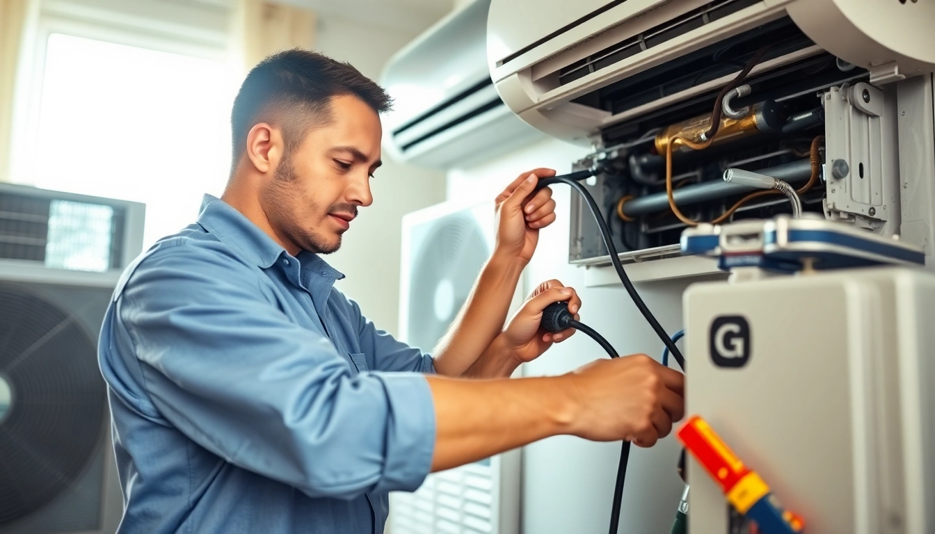 AC repair Glendale AZ by a professional technician in a residential setting, showcasing expertise.