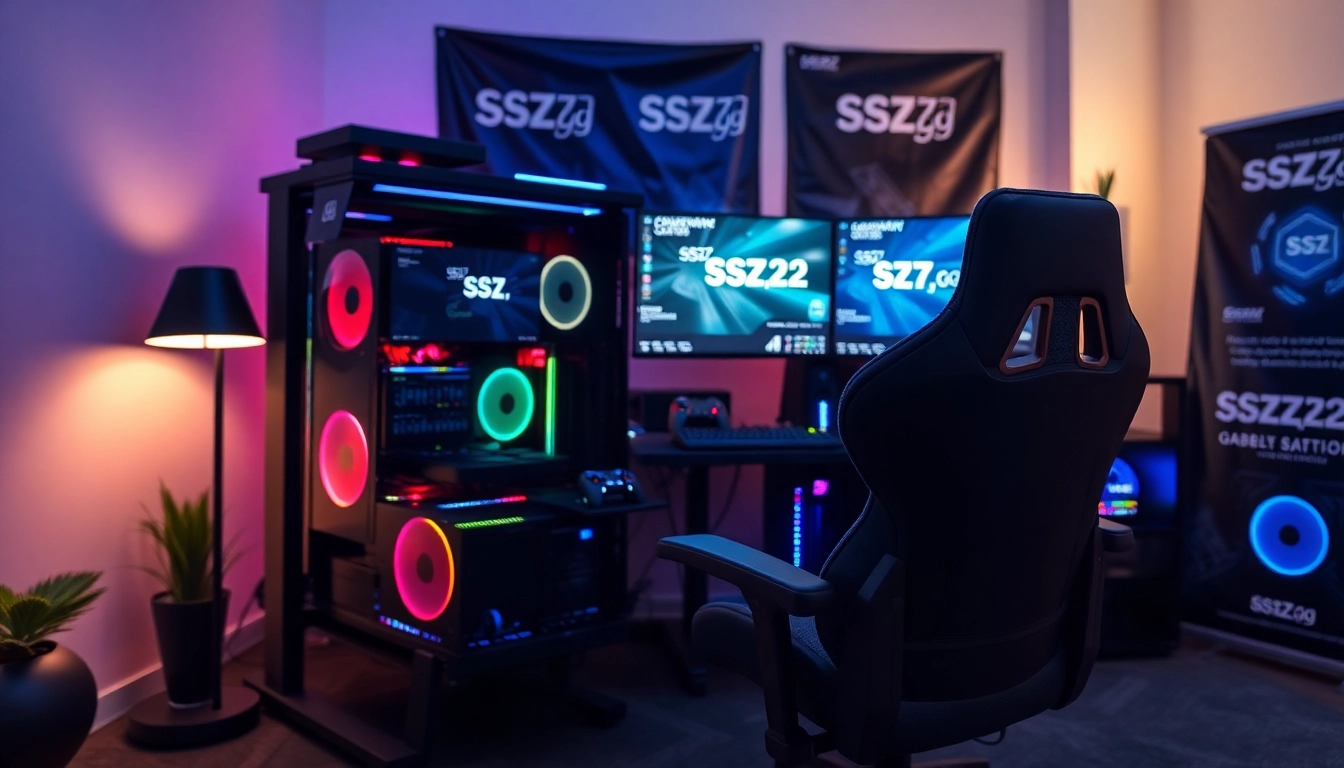 Engaging gaming environment showcasing the ssz.gg setup, highlighting high-tech gear.
