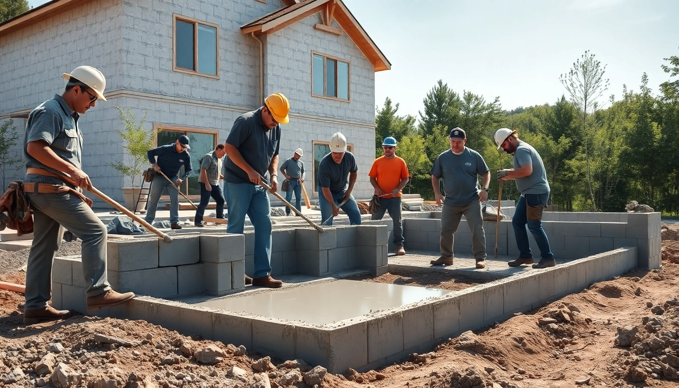 Build durable footing and Block walls with expert construction techniques.