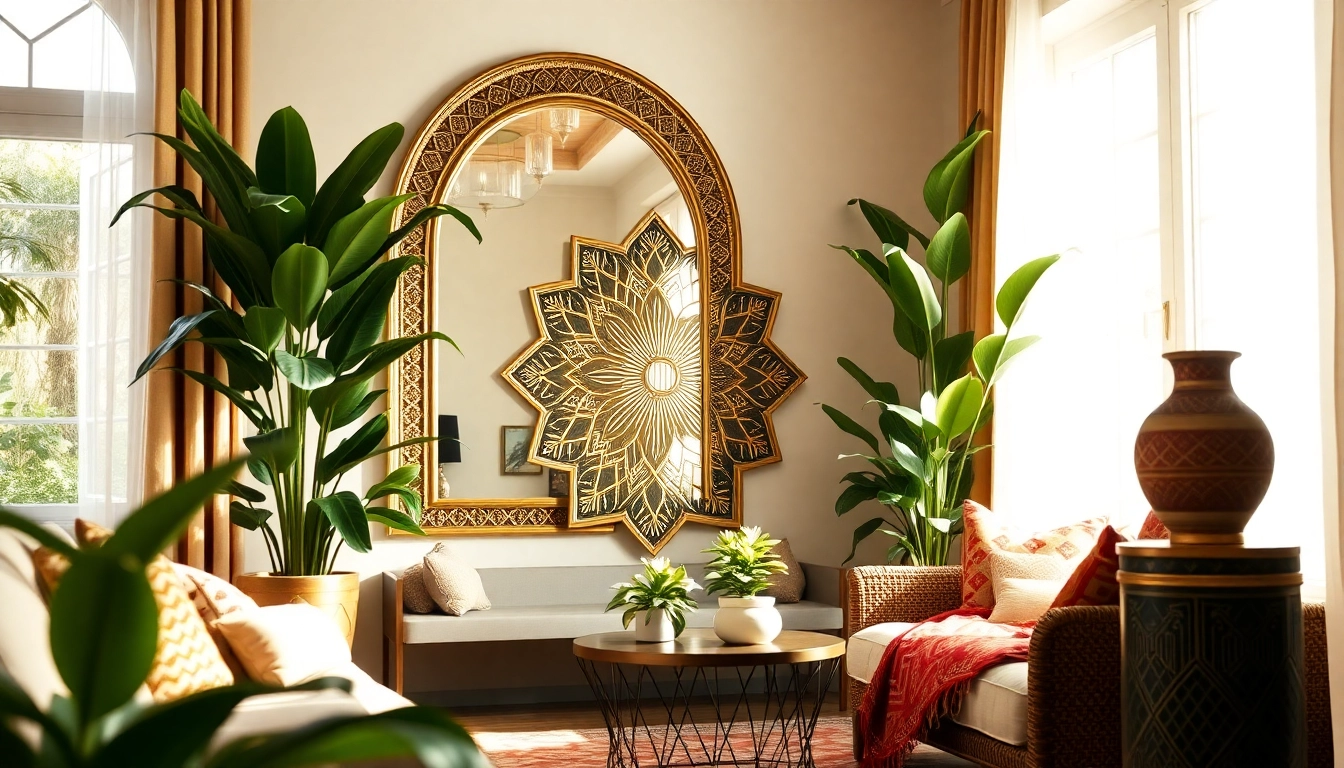 Enhance your space with exquisite Brass & Metal Moroccan Mirrors showcasing intricate craftsmanship.