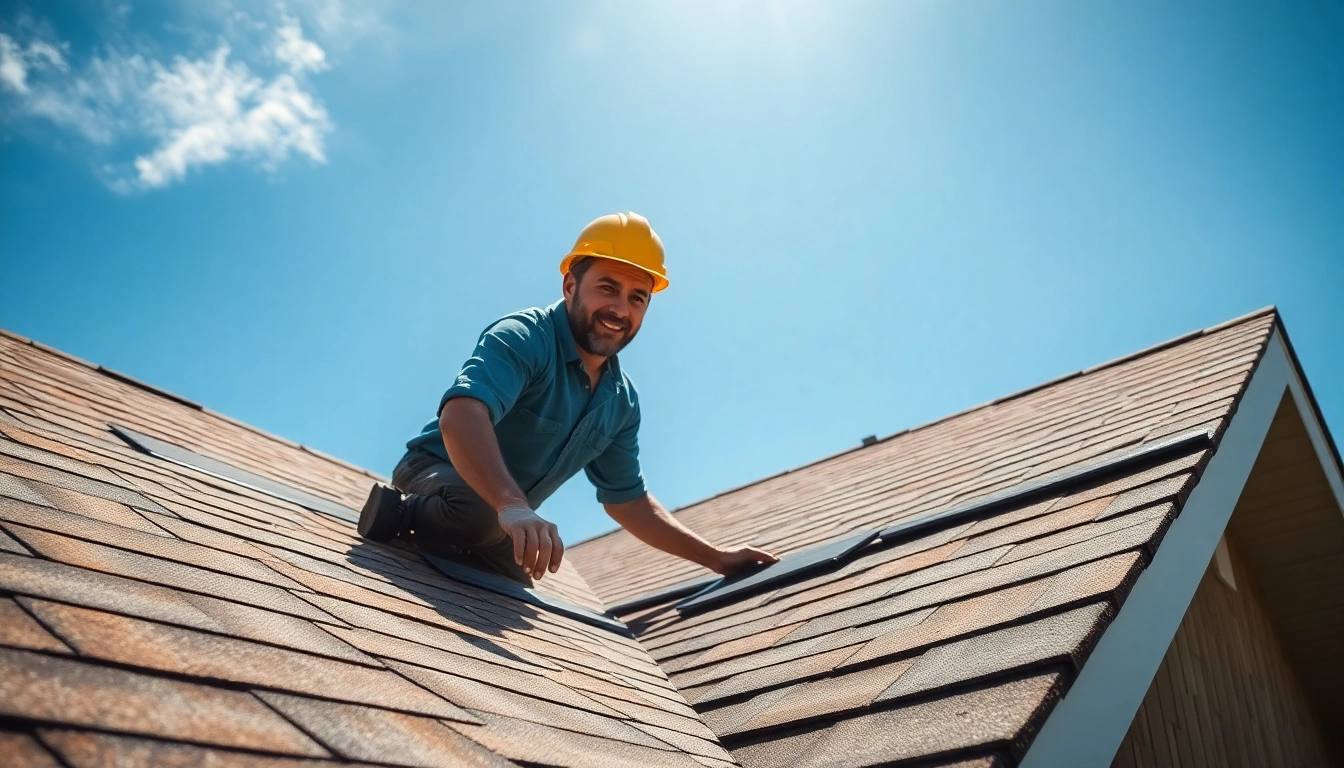 Best roofing company in Austin showcasing quality workmanship and skilled professionals during roof installation.