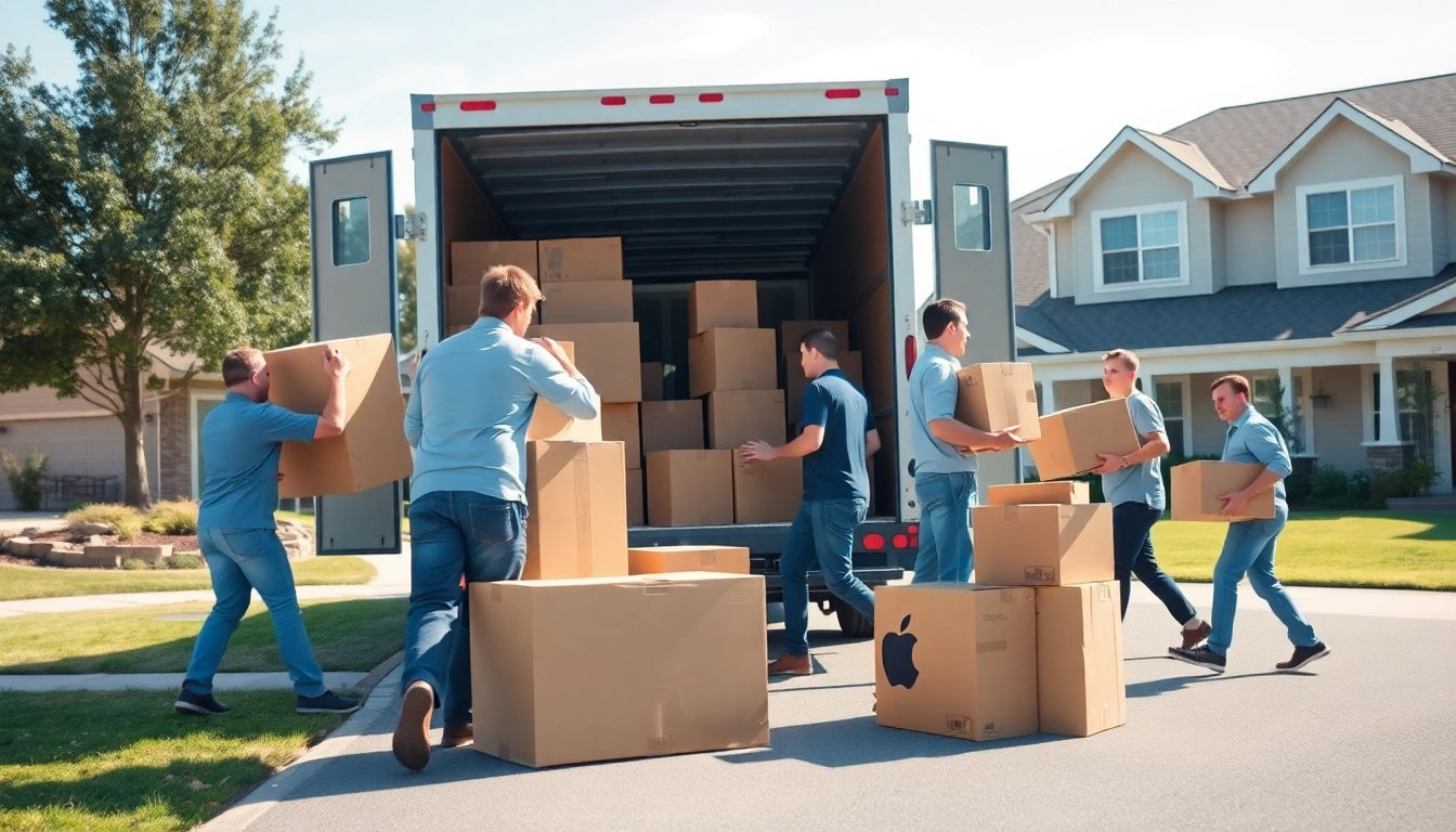 Efficient moving services by https://bennettsmoving.com/ with professional movers loading boxes into a truck.