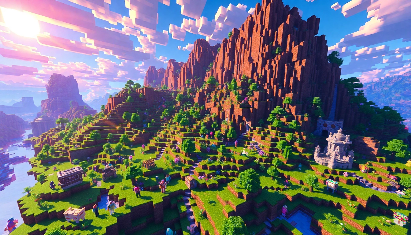Join the community of Eagler server maker enthusiasts in a colorful Minecraft adventure.
