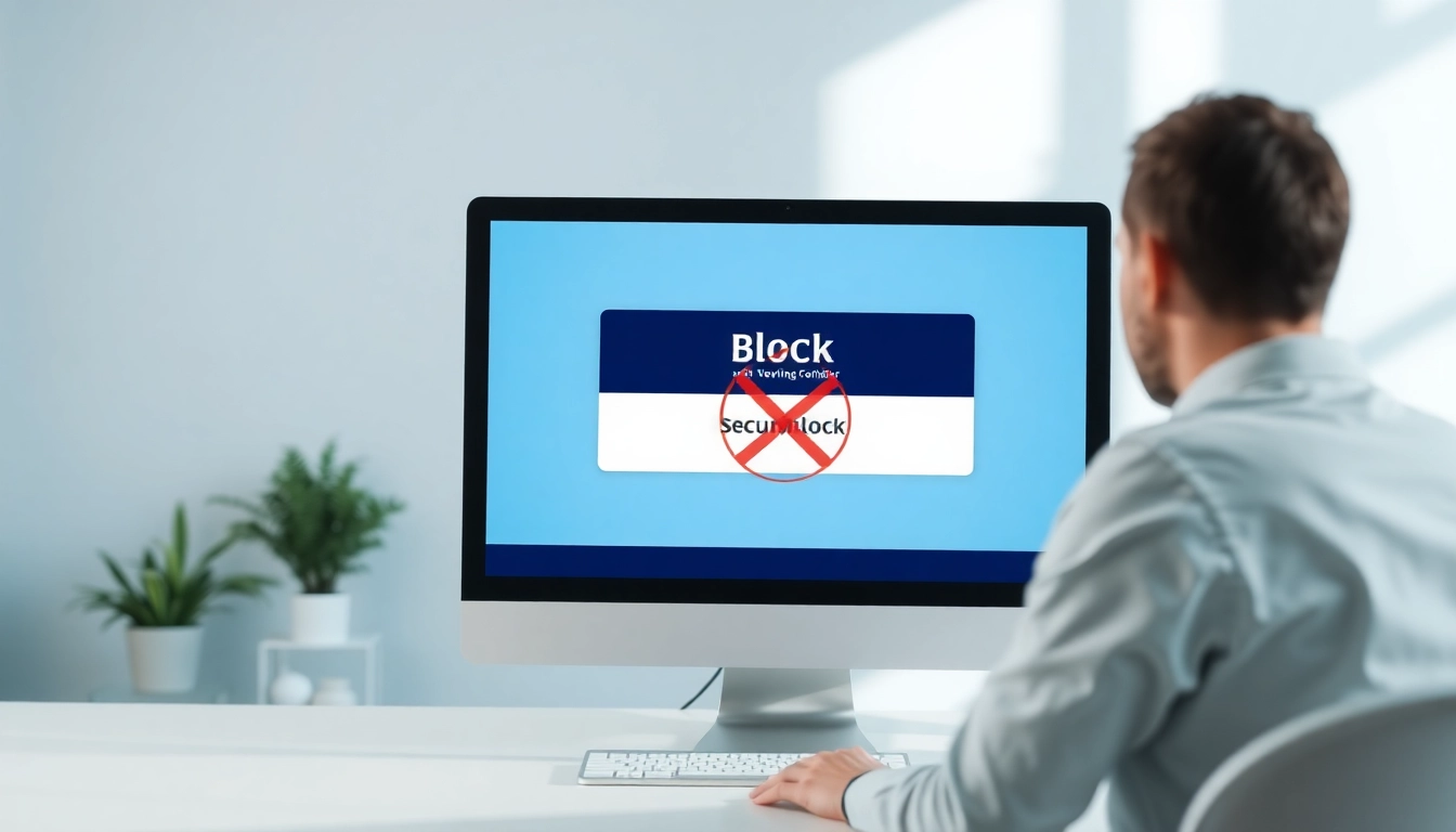Inatogel user facing a security block on their screen, showing frustration and confusion.