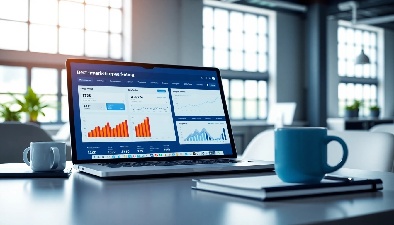 Visual representation of the best smm panel interface with analytics in a modern workspace.